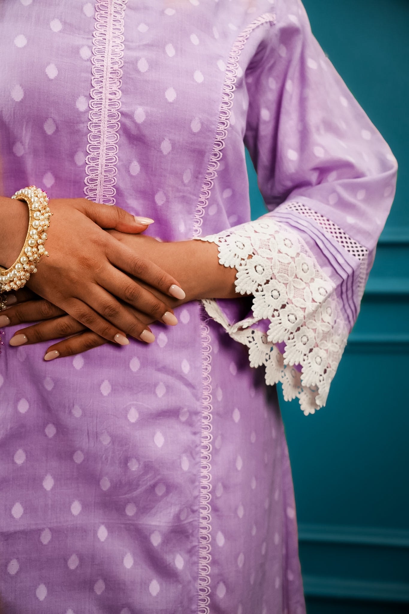 Lavender kurta set