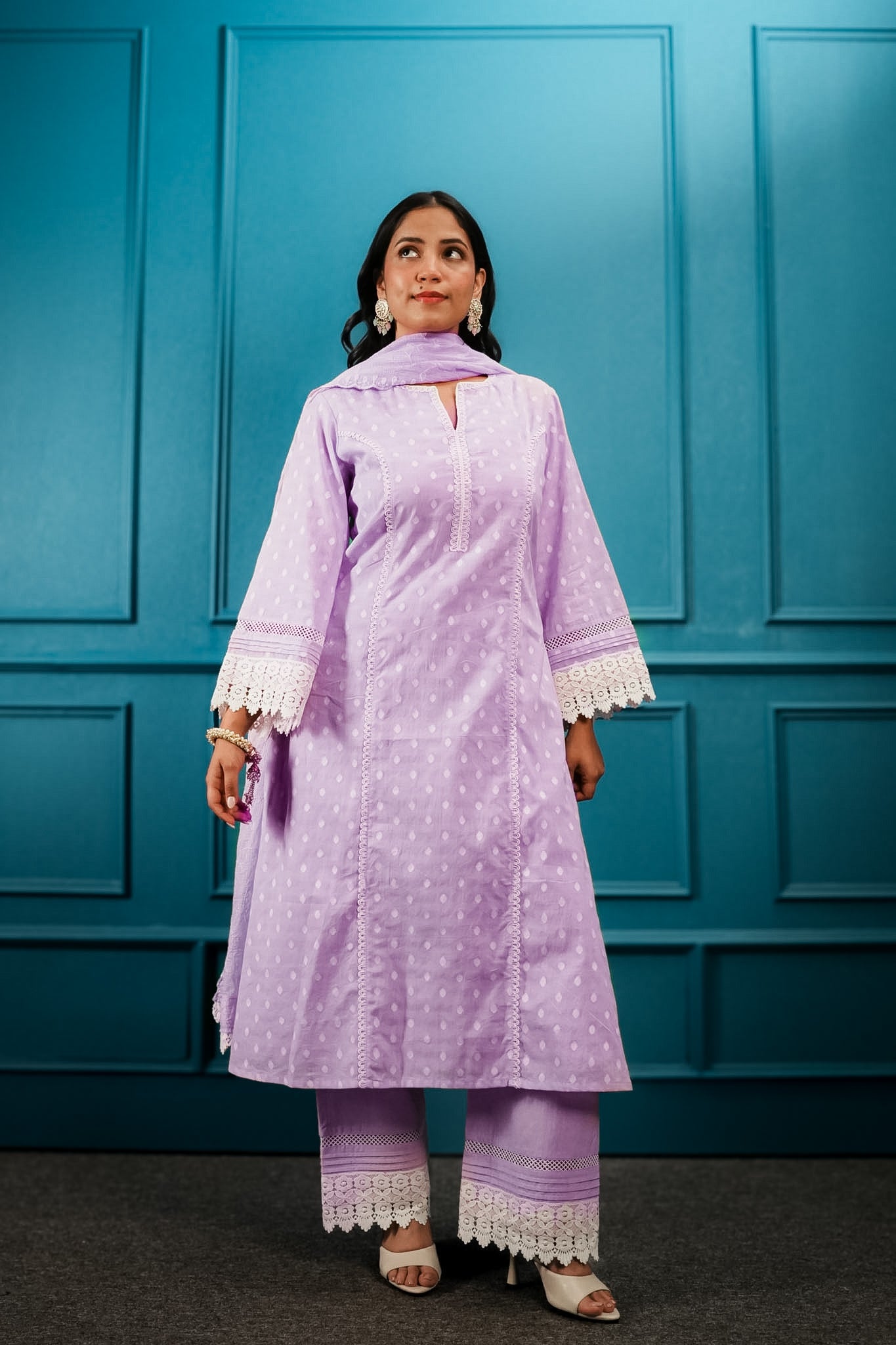 Lavender kurta set
