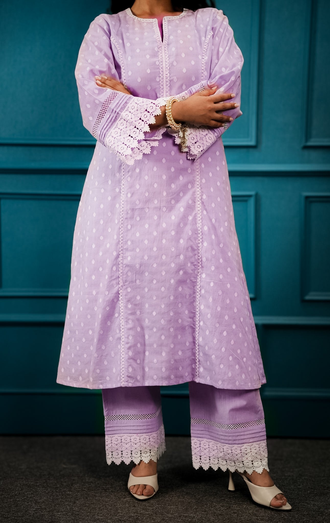 Lavender kurta set
